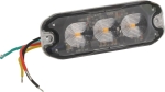 Feu de pénétration 3 LED 12/24V orange extra plat