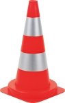 Cône de signalisation orange PVC 500mm peinture réfléchissante 1,1kg