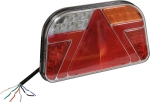 Feu arrière rectangle droit LED 12/24V 7 fonctions 290x190mm - blister