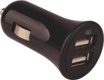 Chargeur allume cigare double sortie USB 2x1A - blister