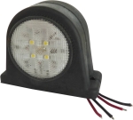 Feu de gabarit LED 10/30V rond rouge/blanc à fixer