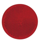 Catadioptre rond 60mm rouge adhésif