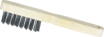 Brosse métallique à bougie fil acier 3 rangs 20x200mm