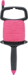 Cordeau sur enrouleur tresse polypropylène fluo rose 1,5mm 100m