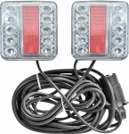 Kit de signalisation arrière LED 12V 7,5m magnétique - blister