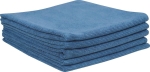 Microfibre 300 g/m² 400x400mm bleue sans ourlet spécial auto - lot de 5 pcs