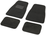 Tapis de voiture moquette avec talonnette sur tapis conducteur - 4 pcs