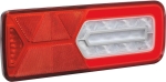 Feu arrière rectangle LC12 droit LED 12V 7 fonctions avec connecteur AMP1,5 7 voies