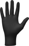 Gants jetables ambidextres nitrile 240mm 0,18mm noir T8 - Boîte de 50 pcs