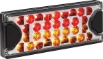 Feu arrière rectangle LED 12/24V 3 fonctions 150x59mm