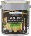 Lasure écologique abris de jardin gris galet - pot de 2,5L