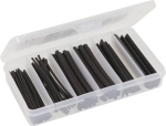 Gaine thermorétractable 100mm 2:1 noire - Coffret de 100 pcs