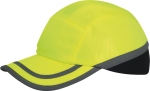 Casquette de sécurité avec bande réfléchissante noire et jaune