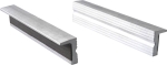 Mors magnétique en aluminium 150mm rainuré horizontal - lot de 2 pcs