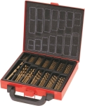 Valise métallique 120 forets métaux HSS 5% cobalt taillés meulés de 1 à 10mm