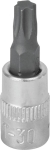 Douille tournevis 1/4" avec embout 37mm Torx® T30