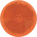 Catadioptre rond 60mm orange adhésif