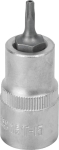 Douille tournevis 1/2" avec embout 55mm Torx® alésé TT15