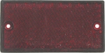 Catadioptre rectangle 106x50mm rouge à fixer