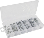 Ecrou hexagonal zingué blanc de M3 à M10 - coffret de 300 pcs