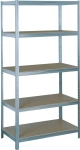 Etagère métallique à emboîter 5 tablettes bois 1800x850x350mm max 1,25T