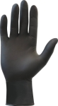 Gants jetables ambidextres nitrile biodégradable 240mm 0,10mm noir T9 - Boîte de 100 pcs