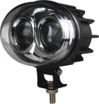 Phare de travail ovale LED 9/48V 6W 400 lumens bleu pour signalisation chariot de manutention