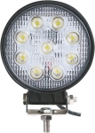 Phare de travail rond 9 LED 10W faisceau longue portée - blister