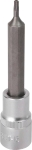 Douille tournevis 1/2" avec embout 100mm Torx® alésé TT15