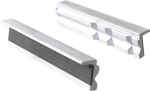 Mors magnétique en aluminium 150mm rainuré horizontal et vertical - lot de 2 pcs