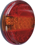 Feu arrière rond LED 12/24V 3 fonctions 140mm