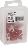 Cosse à oeil isolée rouge M6 - lot de 100 pcs