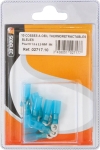 Cosse à oeil isolée thermorétractable bleue M4 - lot de 10 pcs