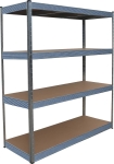 Etagère métallique à emboîter 4 tablettes bois 1800x1500x600mm max 2T