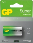 Blister de 2 piles "Super" LR20 D Alcaline