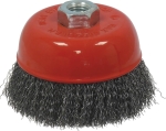 Brosse forme coupe conique M14 100mm mèches ondulées