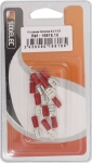 Cosse plate femelle isolée rouge 6,3X0,8mm - blister de 10 pcs