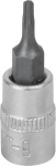 Douille tournevis 1/4" avec embout 37mm Torx® T9