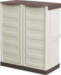 Armoire PVC 2 portes et 1 étagère 700x390x855mm