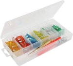 Fusible enfichable assortiment avec testeur 12V - coffret 92 pcs