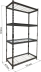 Etagère métallique à emboîter 4 tablettes grillagées 1674x914x457mm max 1T