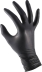 Gants jetables ambidextres nitrile 240mm 0,09mm noir T9 - Boîte de 100 pcs