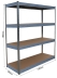 Etagère métallique à emboîter 4 tablettes bois 1800x1500x600mm max 2T