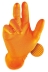 Gants jetables nitrile 240mm 0,15mm orange T10 - Boîte de 50 pcs