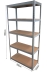 Etagère métallique à emboîter 5 tablettes bois 1800x900x450mm max 1,25T