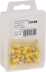 Cosse ronde mâle isolée jaune M5 - lot de 50 pcs