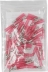 Cosse ronde mâle isolée thermorétractable rouge M4 - sachet de 50 pcs