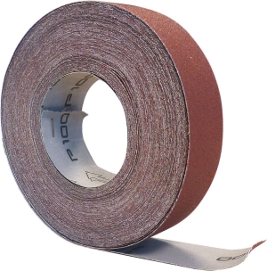 Rouleau d'atelier papier abrasif P40 38mmx25m - lot de 10 boîtes distributrices