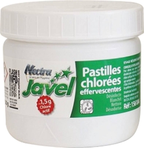 Pastilles chlorées effervescentes - lot de 12 pots de 500g