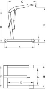 Grue d'atelier fixe 1,5T